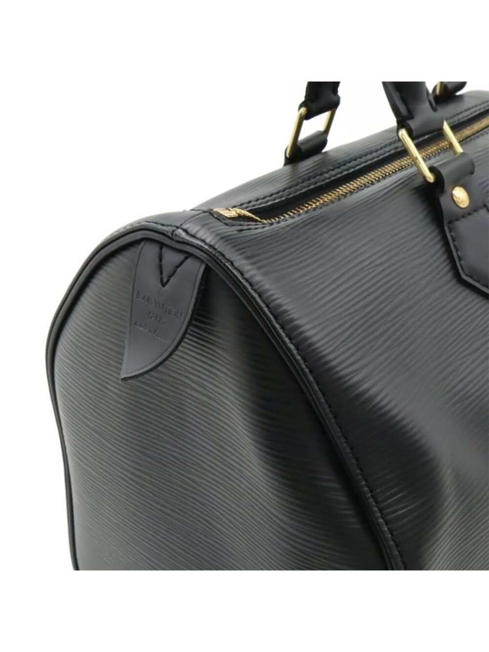 Louis Vuitton Epi Speedy 30 Handbag Mini Boston Bag Soft Leather Noir Black - Picture 8 of 9